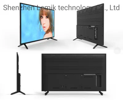 OEM atacado TV LED de 55 polegadas Aparelho de televisão de tamanho pequeno Smart HD Full Black Color Digital Smart FHD TV 1920 x 1080 pixels LED Full HD TV LED HD