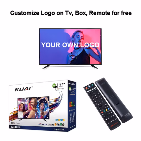 China fabricante de TV personalizado 24 32 43 55 65 70 75 85 100 polegadas tela plana LCD LED TV inteligente Android TV televisão